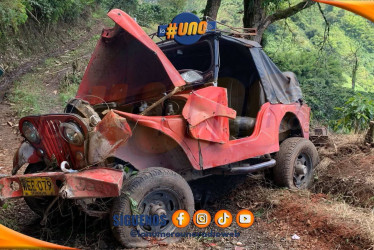 Así quedó el campero.