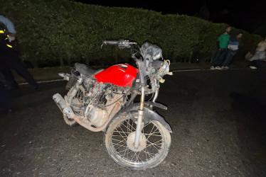 La moto del accidente 