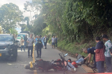 Uno de los 3 accidentes 