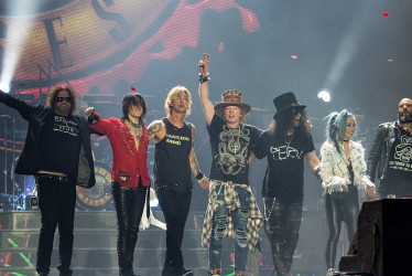 Guns N' Roses estará en octubre en conciertos en Bogotá y Medellín.