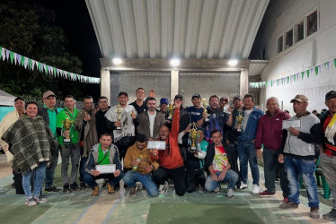  Participantes en el II Campeonato Nacional de Tejo en Marulanda.