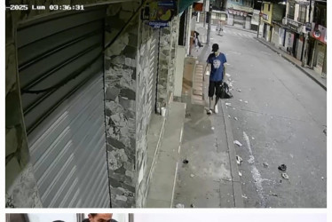 Los ladrones quedaron en cámaras 