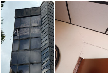 Los daños en el Concejo de Manizales y en el municipio de Pácora. 