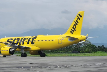 Aeropuerto El Edén de Armenia tiene operación internacional co la aerolínea Spirit, cuenta con la ruta Fort Lauderdale -Armenia Quindio - Fort Lauderdale. Este es uno de los Airbus A320.
