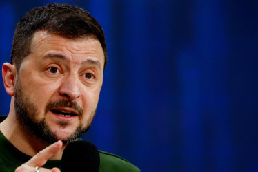 El presidente de Ucrania, Volodímir Zelenski.