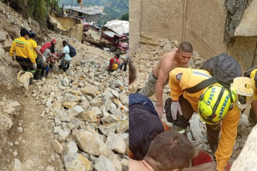 Zona del accidente minero este viernes (20 de junio) en Marmato.