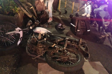 Foto| LA PATRIA  Imagen de referencia, de un accidente del año pasado en la ciclobanda de Manizales.