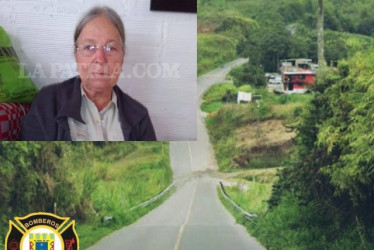 Fotos|LA PATRIA  Ana Isabel Jaramillo de Ocampo fue atropellada en este sector de Palestina.