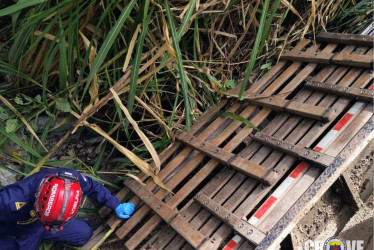 Accidente atendido por Bomberos Filadelfia.