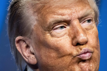 Donald Trump este miércoles en la cumbre de la OTAN.