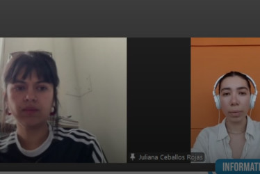  Laura Ramos y Juliana Ceballos, integrantes del colectivo Maleza X Naturaleza de Manizales. 