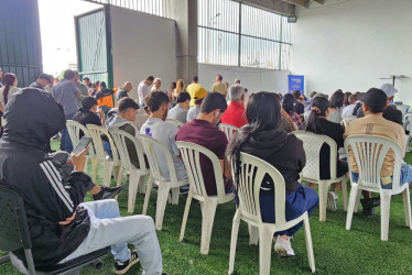 Este era el panorama en la mañana de este miércoles (4 de junio) en el camerino visitante de estadio Palogrande para comprar los abonos del Once Caldas para los cuadrangulares.