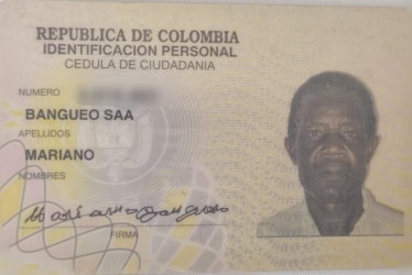 En las últimas horas falleció Mariano Bangueo Saa en el Hospital San Pedro y San Pablo de La Virginia y no ha sido posible contactar a ningún familiar