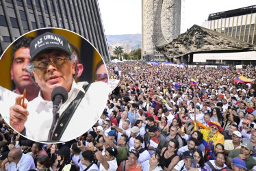 El presidente Gustavo Petro encabezó el sábado un acto público sobre los diálogos de paz de su Gobierno con las bandas de Medellín.