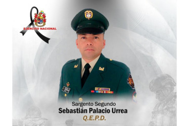 Foto| LA PATRIA  Sargento segundo del Ejército Sebastián Palacio Urrea.
