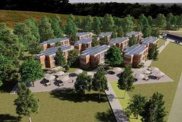 Imagen I Cortesía Universidad de Caldas I LA PATRIA  El proyecto de la U. de Caldas incluye 10 residencias universitarias y un edificio administrativo para 320 estudiantes.