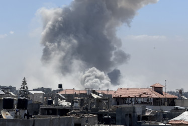 Vista general de la ciudad de Gaza este sábado