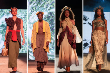Pasarela de estudiantes en Cali Distrito Moda 2025. 