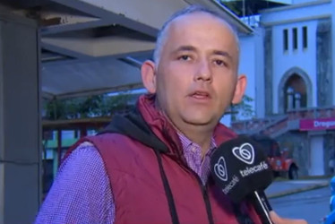 El alcalde de Belén de Umbría John Fredy Montes Velasquez. 