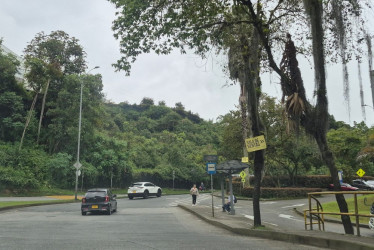 Este es el punto en la salida de la glorieta de Castilla.