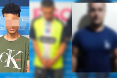 Los 3 detenidos por ser violentos con las mujeres.