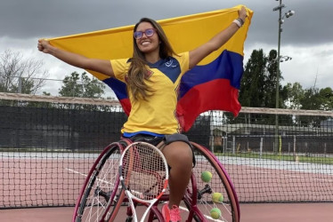 María Angélica Bernal es subcampeona en Wimbledon. Hizo historia en el tenis colombiano en silla de ruedas.