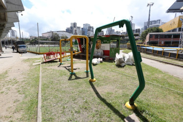 Este es el parque que piden retirar en la Unidad Deportiva Palogrande. 