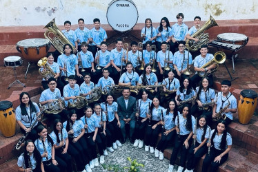 Banda de la I. E. Marco Fidel Suárez.