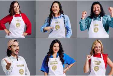 Las 6 celebridades que participaron en el reto de eliminación de este lunes (14 de julio) en MasterChef Celebrity 2025.