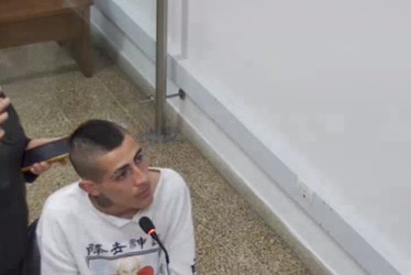 Sergio Alejandro Henao Valencia, de 22 años, el día que aceptó cargos por homicidio.