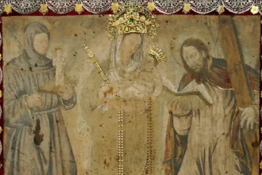 Opus Dei describe en su página web que este es un "cuadro original de la Virgen de Chiquinquirá que descansa en la Basílica Homónima en Colombia y que se renovó milagrosamente hace más de cuatro siglos".