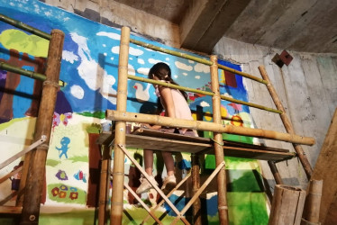 Estudiantes de colegios públicos y privados de Manizales retratan la historia de Caldas y en el Monumento a Los Colonizadores. 