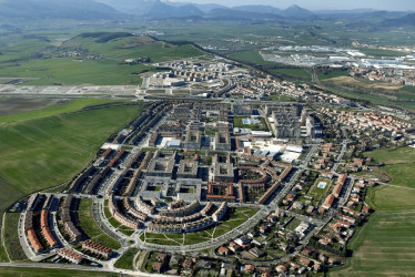Localidad de Zizur Mayor, al norte de España, donde vivía la pareja colombiana.