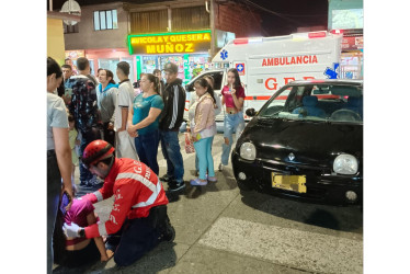 Accidente en la carrera 7 con calle 51 de Manizales