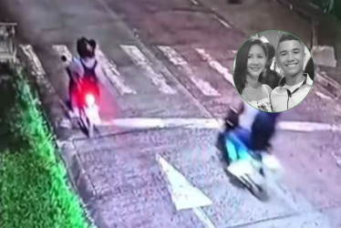 Imágenes del asesinato de Juan Esteban Peña en Pereira 