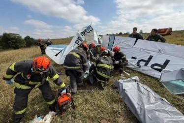 La avioneta cayó poco antes del mediodía en el municipio de São José do Rio Preto, de Brasil.