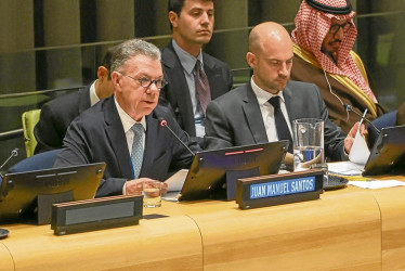 El expresidente de Colombia Juan Manuel Santos solicita el reconocimiento del Estado de Palestina. 