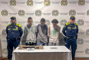 En el barrio Alta Vista la Policía capturó a tres hombres que habían atacado con arma blanca a otra persona 