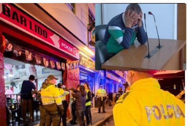 El Culón, en audiencia de este lunes, se tomó la cabeza al oír la pena a la que se enfrenta. El ataque a Mellizo fue en la entrada a este bar.