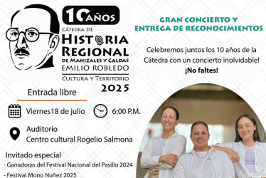 Este es el afiche con el que se está promocionando la celebración de los 10 años.