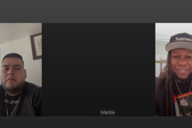    Los artistas de reggaetón DJ Nayo y Mackie