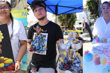 Estos tres caldenses estuvieron presentes en Expoveterano mostrando sus iniciativas. 