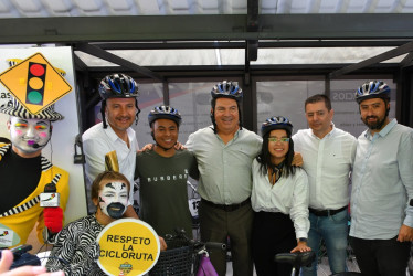 Inauguran estación del sistema de bicicletas públicas en la Universidad Tecnológica de Pereira cerca a la estación del Megacable en la Julita