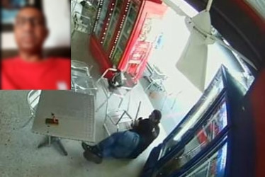 Fotos| LA PATRIA Momento del forcejeo en el fleteo. La víctima fue herida en el muslo izquierdo, con arma de fuego. 