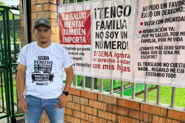 Alan David Medina cumple una semana en huelga de hambre. Exige que lo trasladen del Sena en La Dorada (Caldas) a el Sena en Apartadó (Antioquia). 