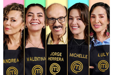 Andrea Guzmán, Valentina Taguado, Jorge Herrera, Michelle Rouillard y Luly Bossa se enfrentaron en el reto de eliminación de MasterChef Celebrity Colombia 2025.
