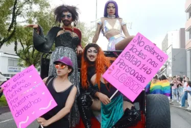 En la Marcha del Orgullo Gay es normal ver pancartas en que exigen respeto y el derecho a la vida. 