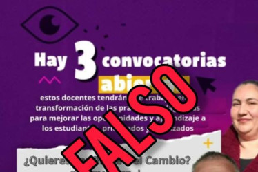 Verifique siempre la información delas convocatorias del Ministerio de Educación Nacional en sus cuentas oficiale