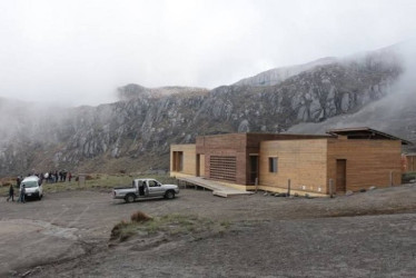Cabaña de Arenales en el volcán Nevado del Ruiz, a 4.290 metros sobre el nivel del mar.