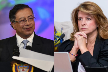 El presidente Gustavo Petro y la congresita caldense Juana Carolina Londoño.